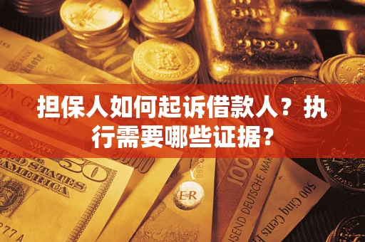 武汉担保人如何起诉借款人？执行需要哪些证据？