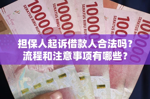 武汉担保人起诉借款人合法吗？流程和注意事项有哪些？