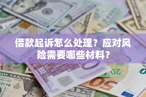 武汉借款起诉怎么处理？应对风险需要哪些材料？