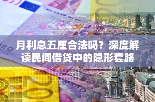 武汉月利息五厘合法吗？深度解读民间借贷中的隐形套路