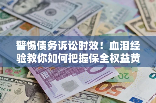 武汉警惕债务诉讼时效！血泪经验教你如何把握保全权益黄金期