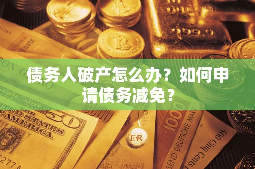 武汉债务人破产怎么办？如何申请债务减免？