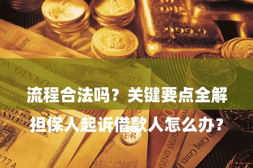 武汉

担保人起诉借款人怎么办？流程合法吗？关键要点全解析