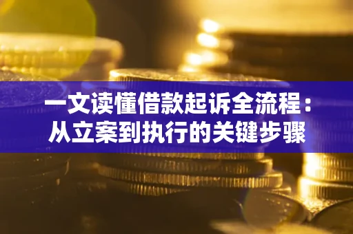 武汉一文读懂借款起诉全流程：从立案到执行的关键步骤