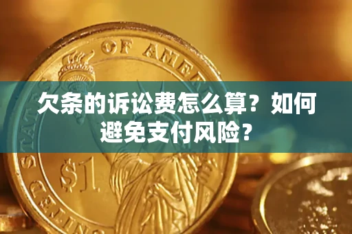 武汉欠条的诉讼费怎么算？如何避免支付风险？