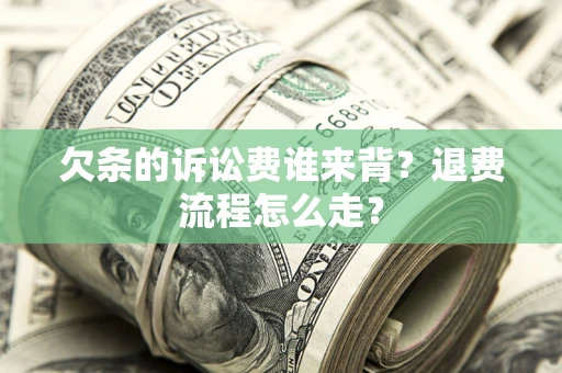 武汉欠条的诉讼费谁来背？退费流程怎么走？